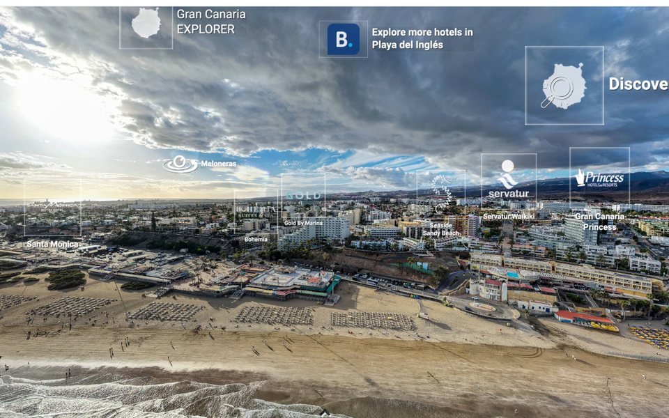 VistaLINX view of Playa del Inglés